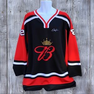Dale Earnhardt Jr Budweiser Hockey Jersey NASCAR #8 size XL